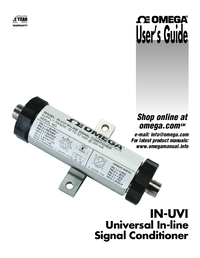 Thumbnail of document Manual - IN-UVI Wheatstone Bridge In-Line Amplifier w/ Field Selectable I/O